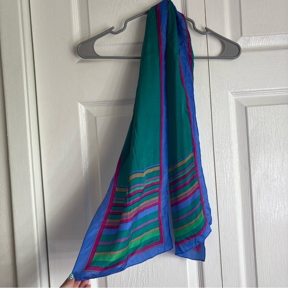 Vintage 1970s Liz Claiborne Neck Scarf/Tie - 52” X 10”